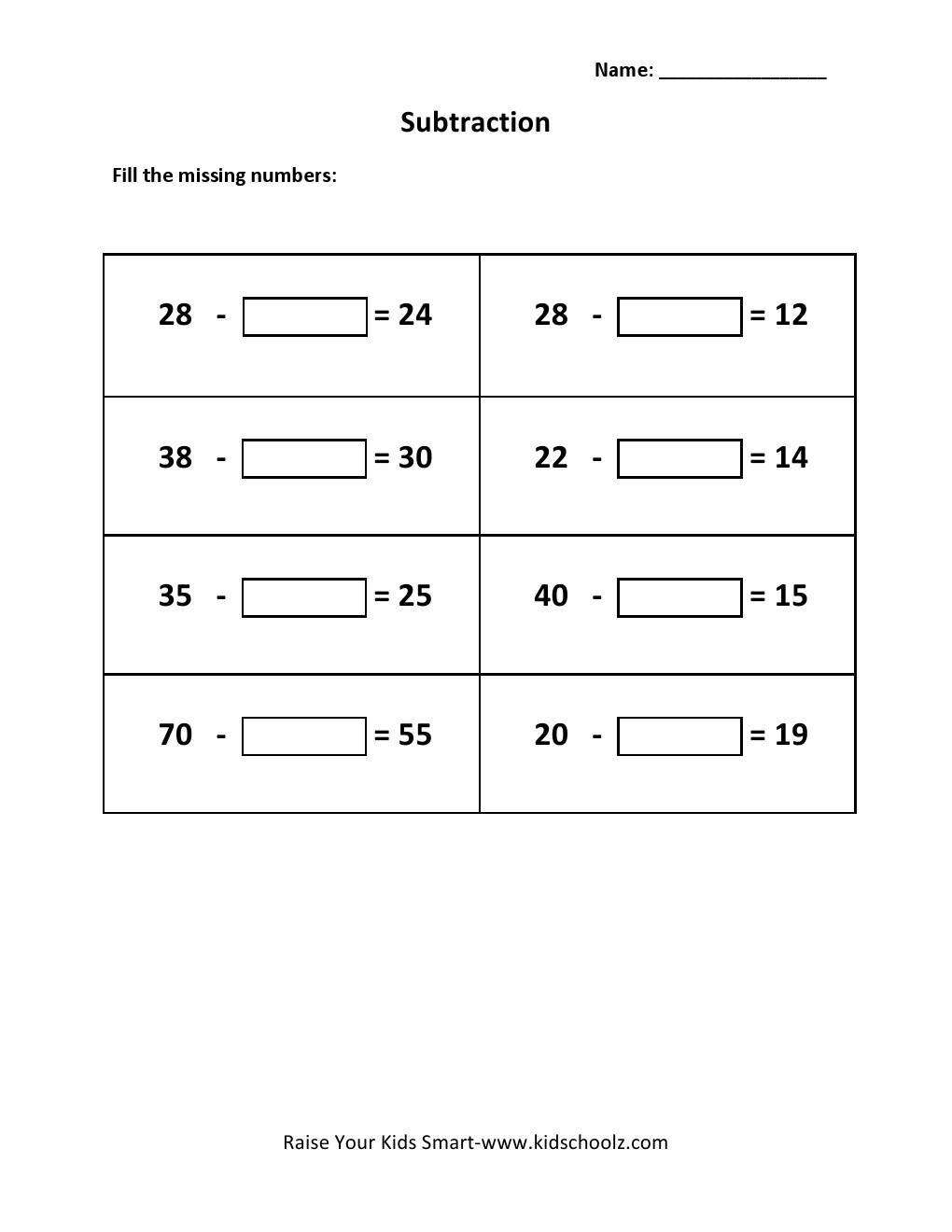 Grade 2 - Missing Subtraction Numbers Worksheet 1  multiplication, worksheets, learning, printable worksheets, and free worksheets Composite And Prime Numbers Worksheets 2 1320 x 1020
