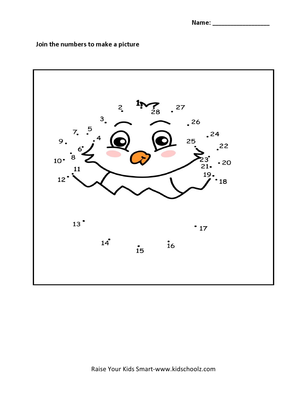 Grade 1 - Numbers Joining Worksheets