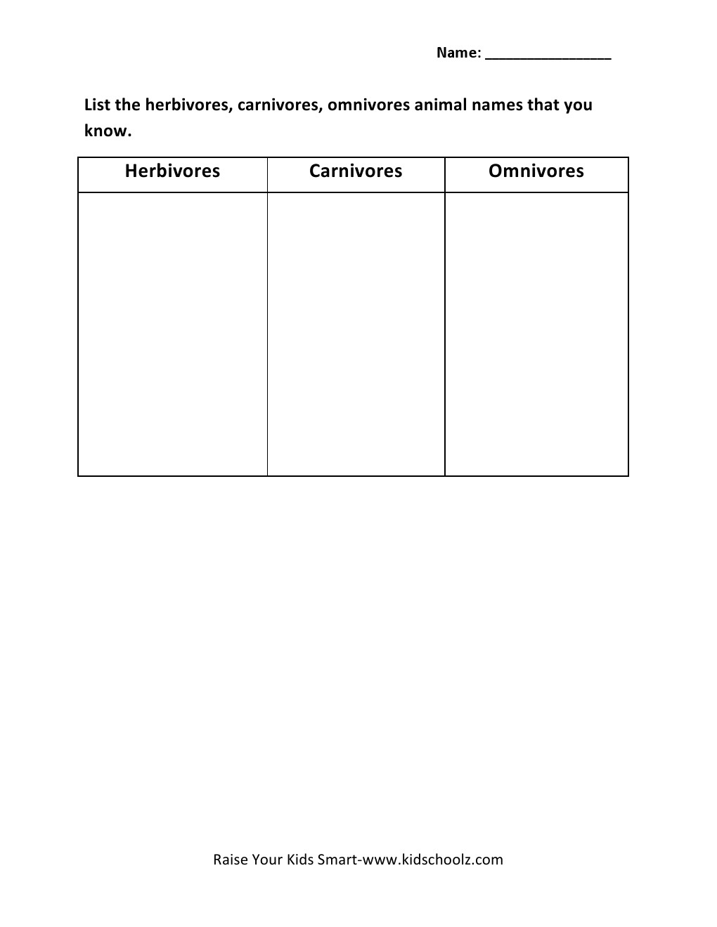 Grade 3 Worksheet