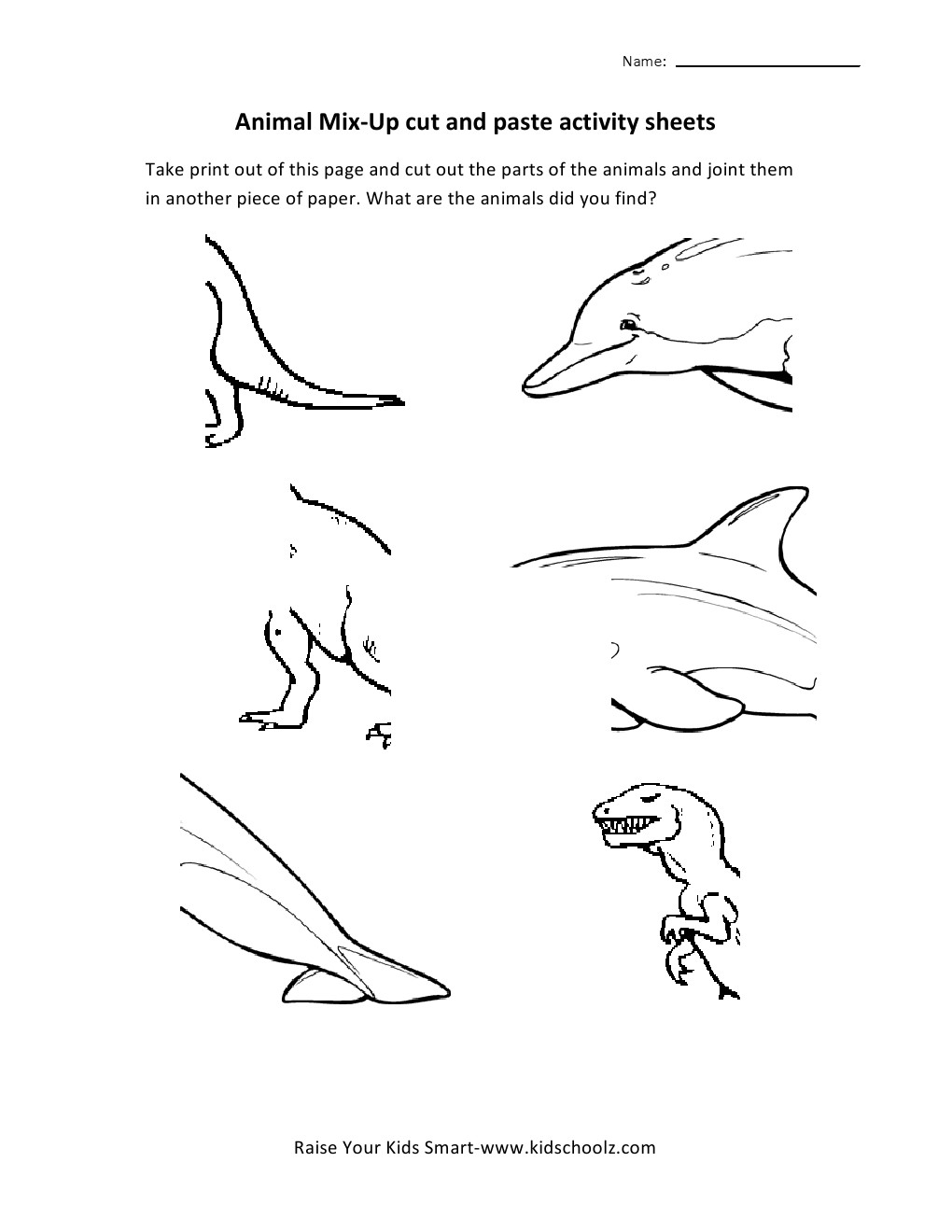 Grade 2 - Cut and Paste Activity Worksheets