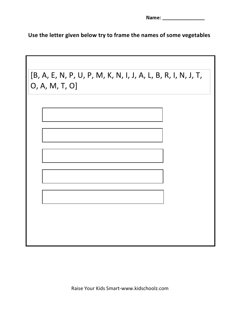 Grade 3 Worksheet