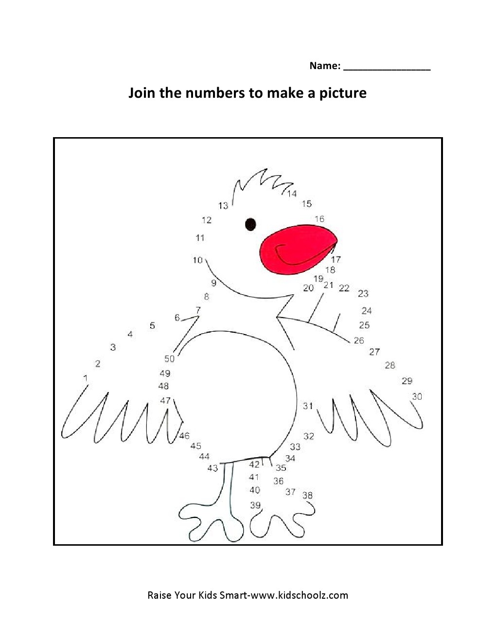 Grade 2 - Numbers Joining Worksheets