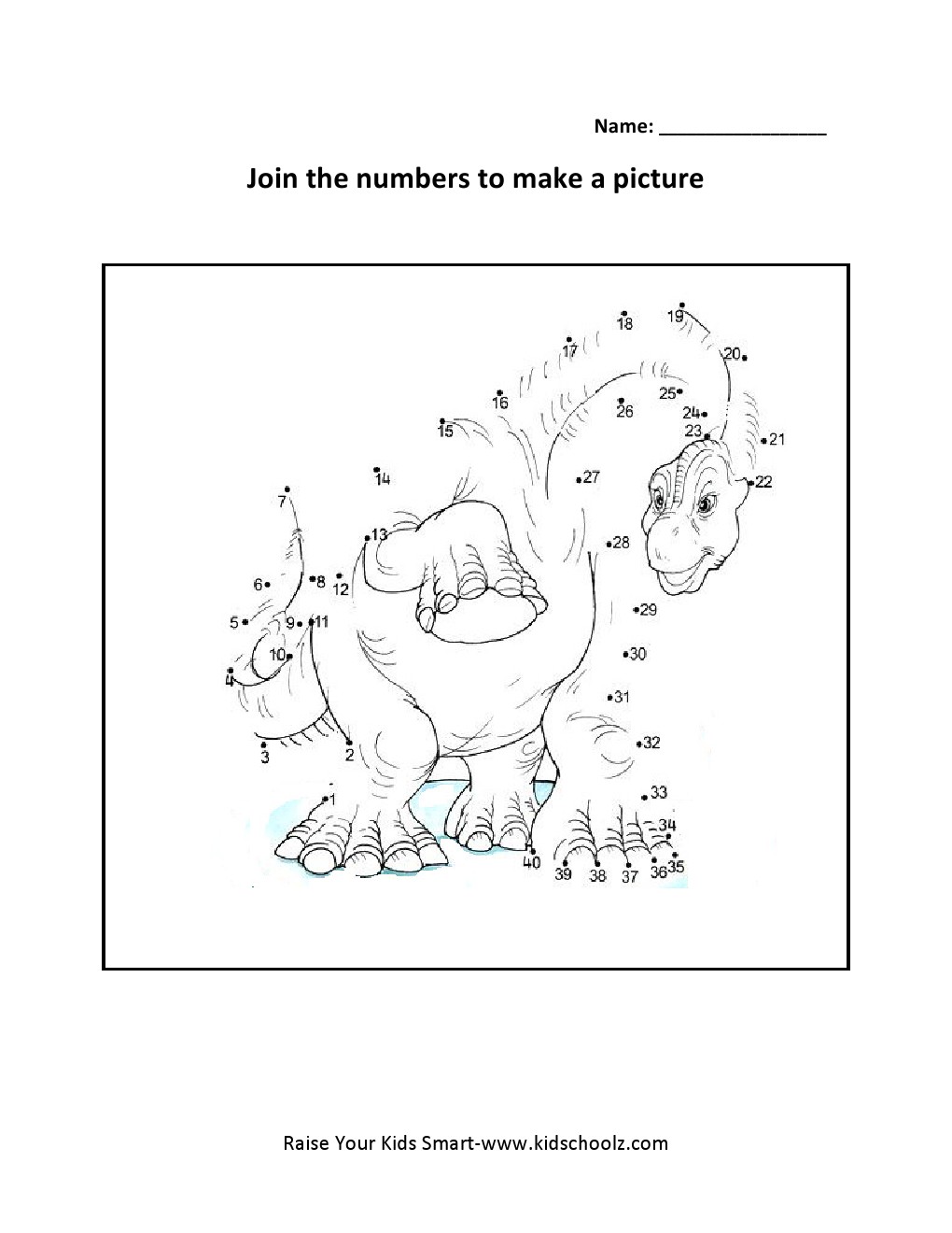 Grade 2 - Numbers Joining Worksheets