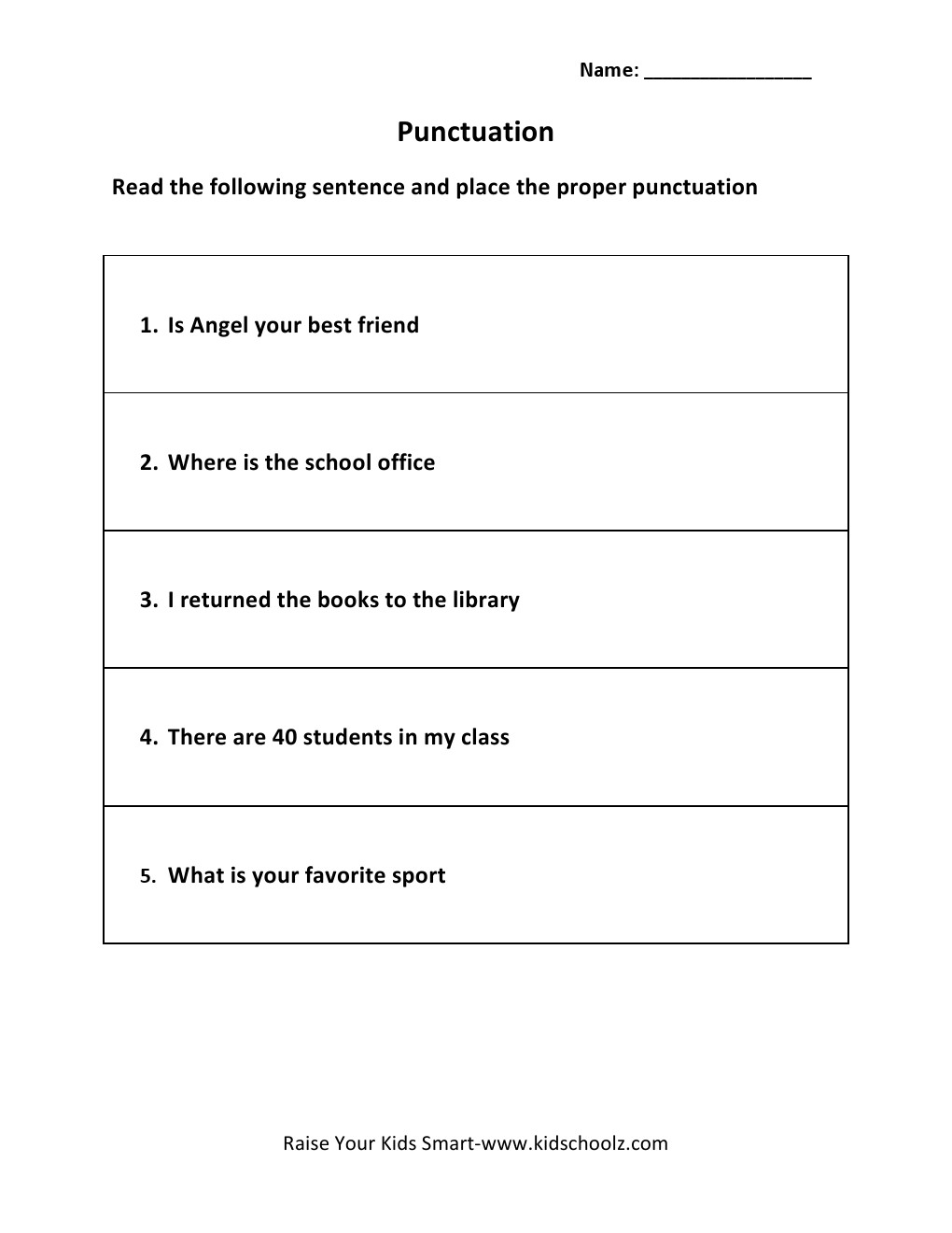 Grade 5 - Scrambles Worksheet